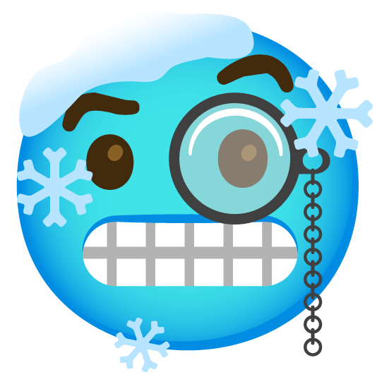 face with monocle cold face