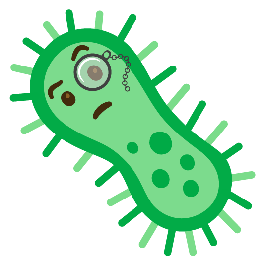 face with monocle microbe