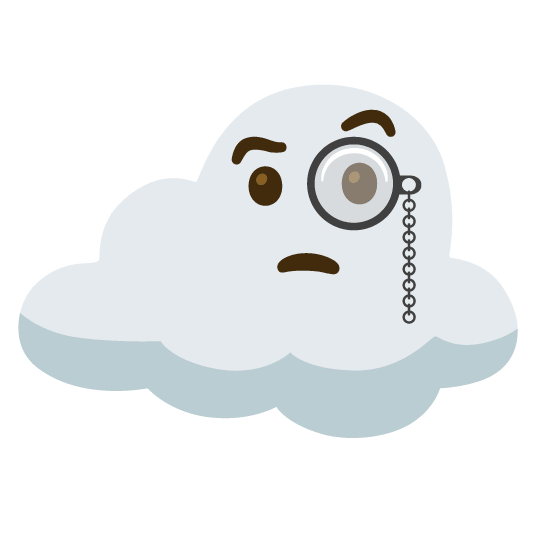 face with monocle cloud