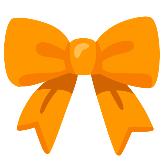 orange heart ribbon
