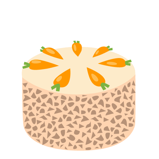 orange heart birthday