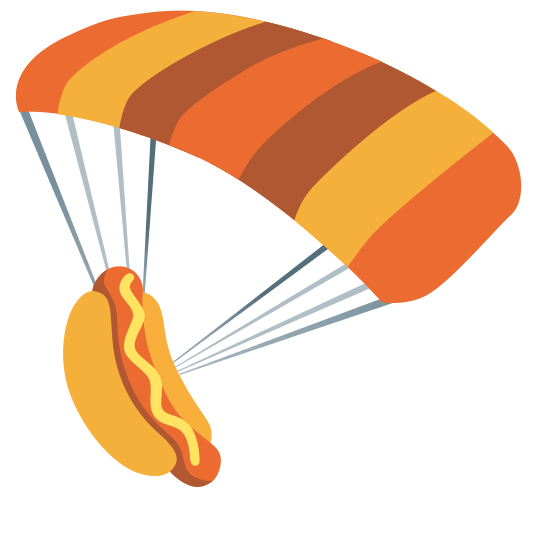 parachute hotdog