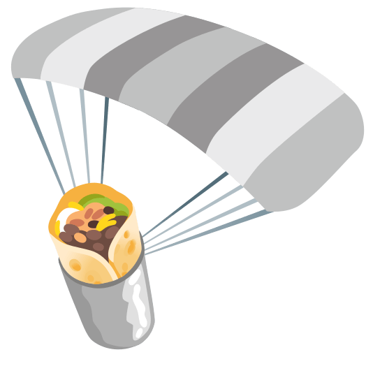 parachute burrito