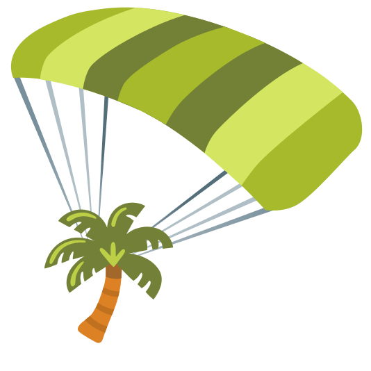 parachute palm tree
