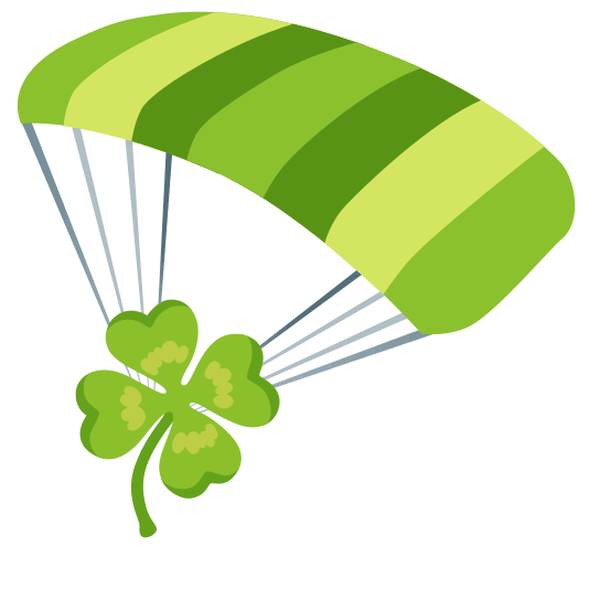 parachute four leaf clover