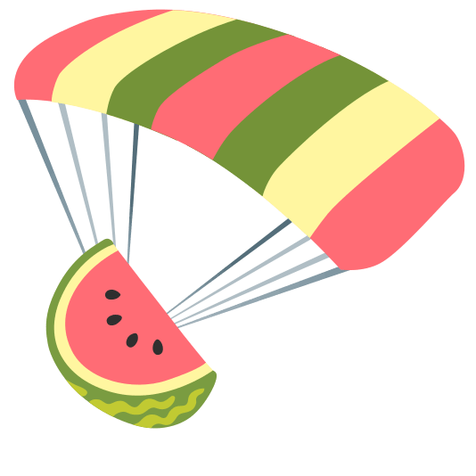 parachute watermelon