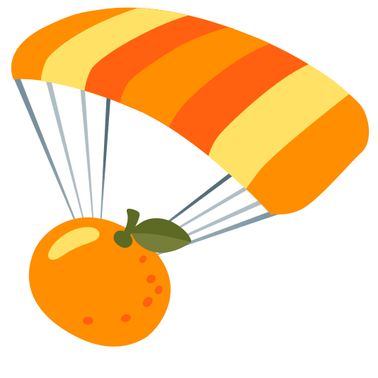 parachute tangerine
