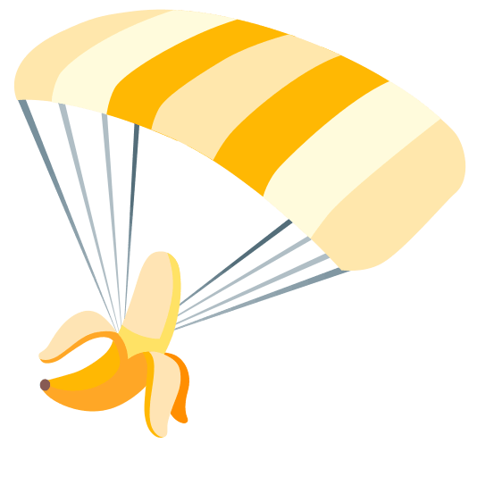 parachute banana