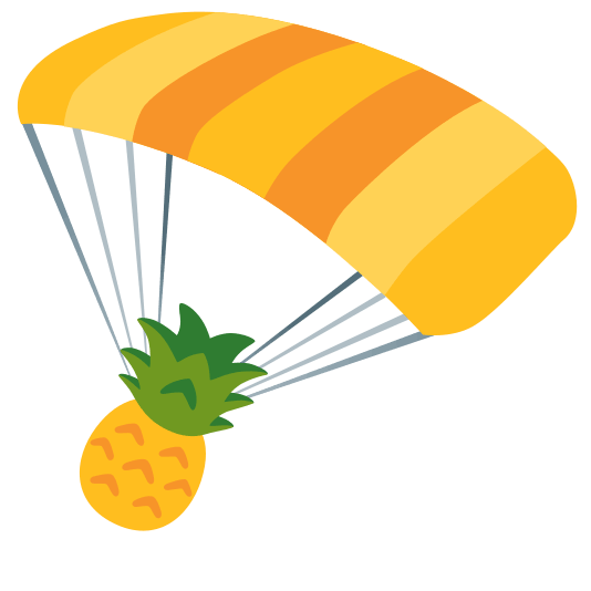 parachute pineapple