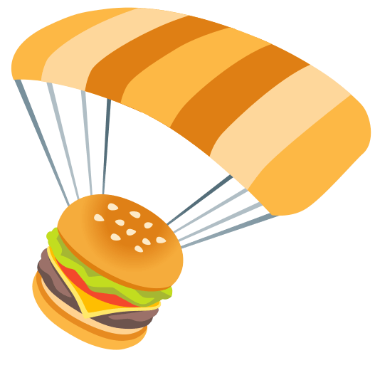 parachute hamburger