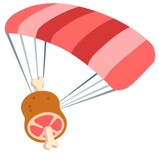 parachute meat on bone
