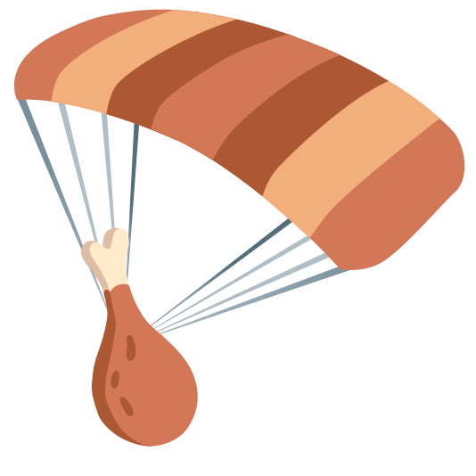 parachute poultry leg