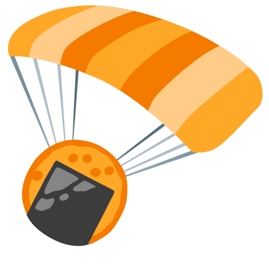 parachute rice cracker