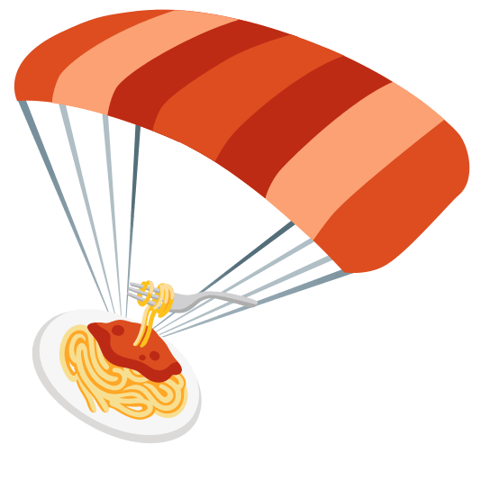 parachute spaghetti
