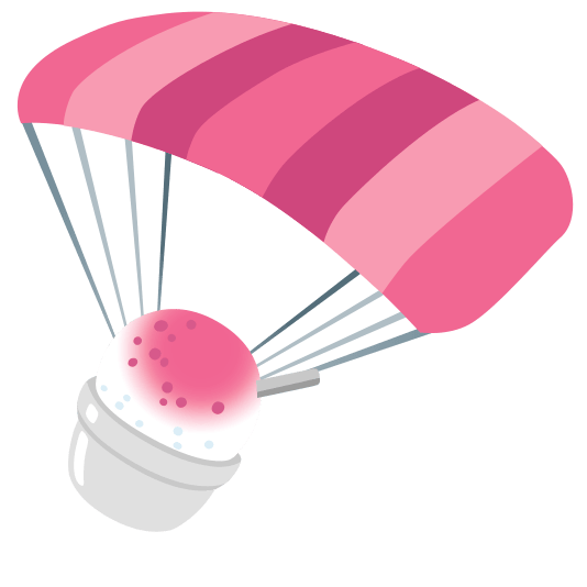 parachute shaved ice