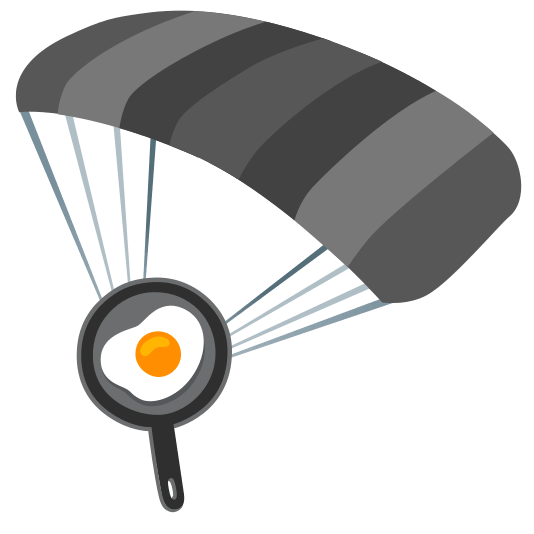 parachute fried egg