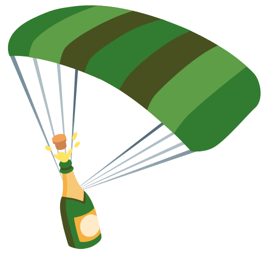parachute champagne
