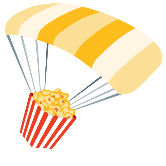 parachute popcorn