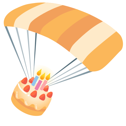 parachute birthday