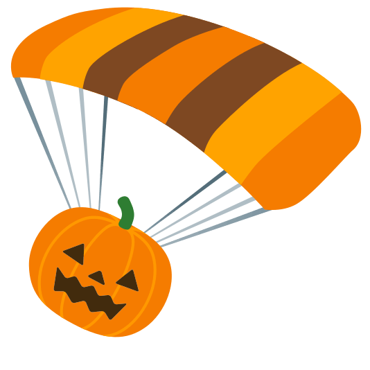 parachute jack o lantern