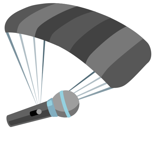 parachute microphone
