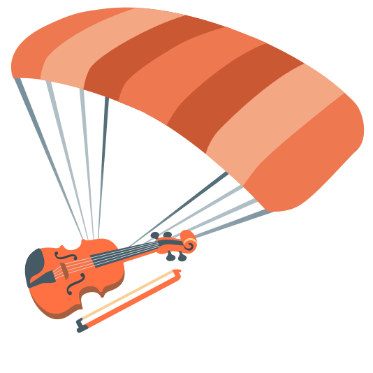parachute violin