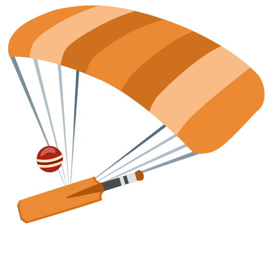 parachute cricket bat and ball