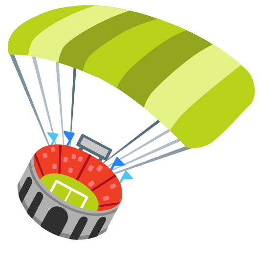 parachute stadium