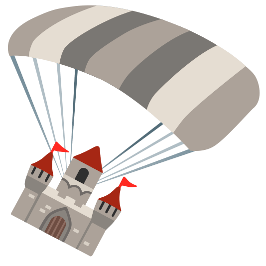 parachute european castle