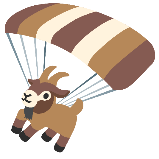 parachute goat