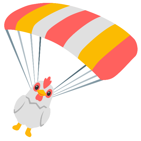 parachute chicken