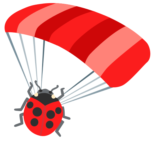 parachute ladybug