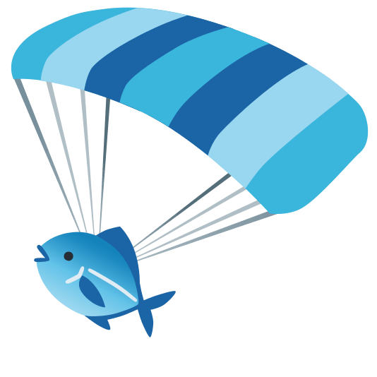 parachute fish