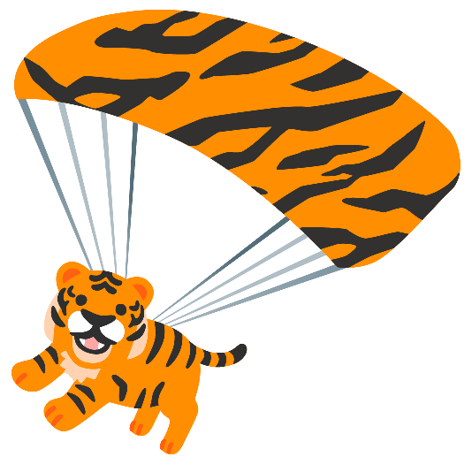 parachute tiger