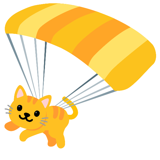 parachute cat