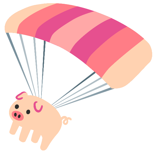 parachute pig