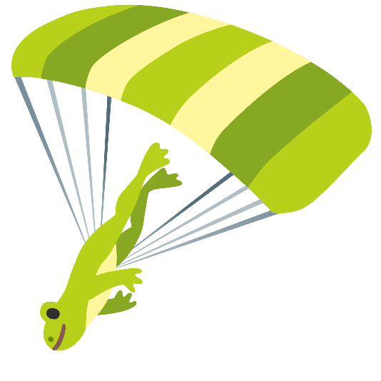parachute frog
