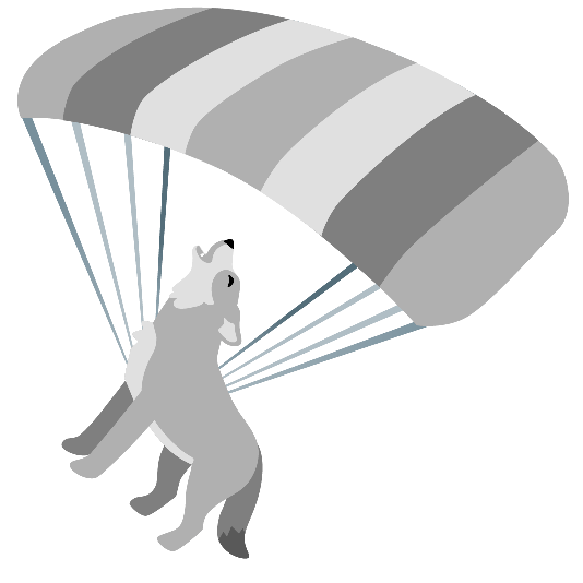 parachute wolf