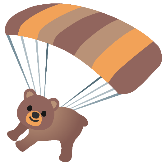 parachute bear