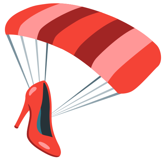 parachute high heel