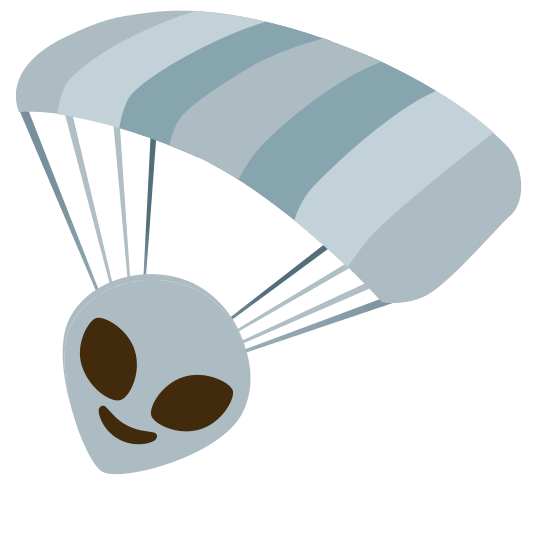 parachute alien