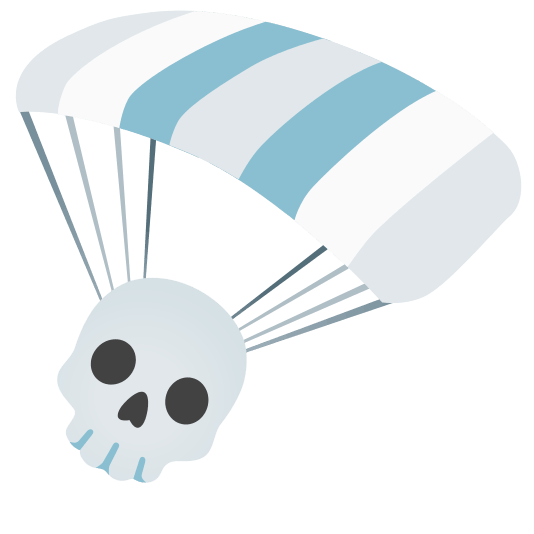 parachute skull