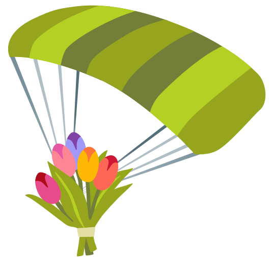 parachute bouquet