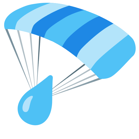 parachute droplet