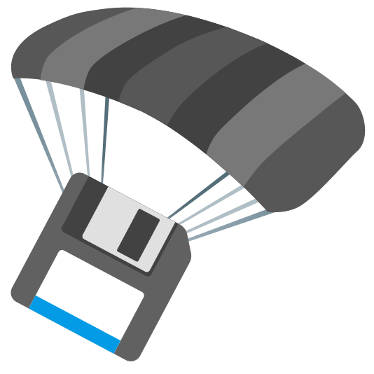 parachute floppy disk