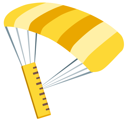 parachute straight ruler