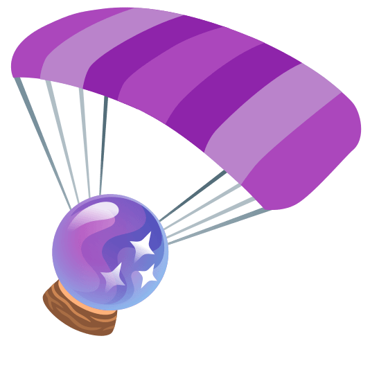 parachute crystal ball