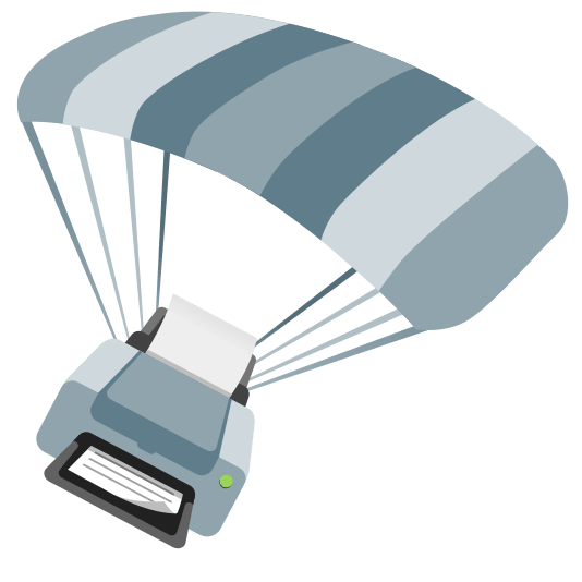 parachute printer