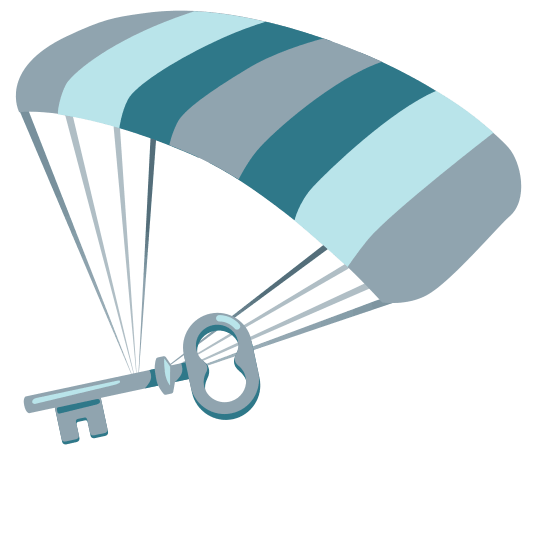parachute old key
