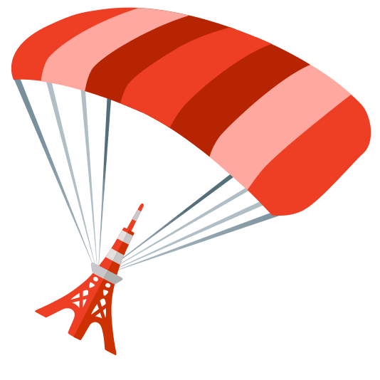 parachute tokyo tower